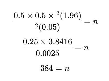 مثال برای کوکران با جامعه نامحدود